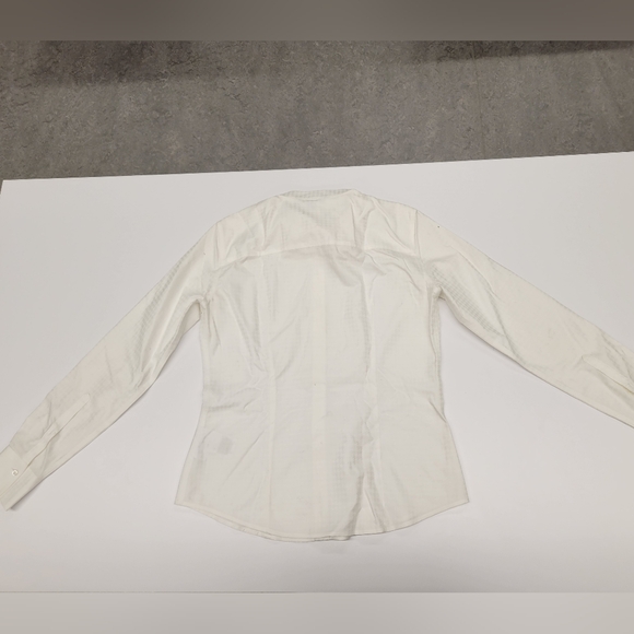 Brooks Brothers White Bow Collar Button-Down Shirt Women's Size 2 - Picture 5 of 7